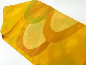 リサイクル　抽象模様織出し名古屋帯